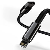 Baseus 12W USB-A til Lightning Kabel - 480Mbps - 1m - Sort