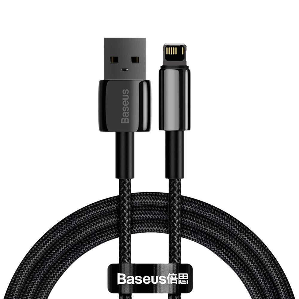 Baseus 12W USB-A til Lightning Kabel - 480Mbps - 1m - Sort