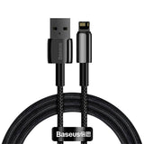 Baseus 12W USB-A til Lightning Kabel - 480Mbps - 1m - Sort