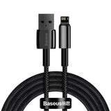 Baseus 12W USB-A til Lightning Kabel - 480Mbps - 2m - Sort