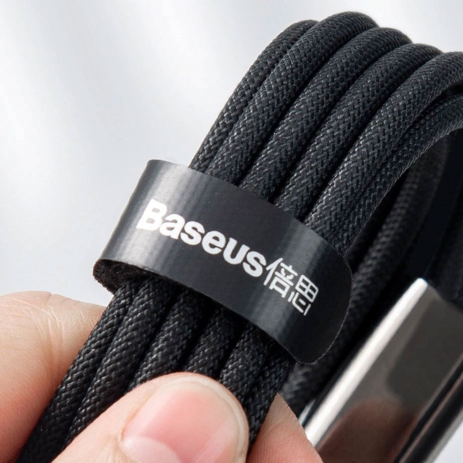 Baseus 3-i-1 USB-A Multikabel / 1 x USB-C / 1 x Lightning / 1 x Micro USB - 1.5m - Sort