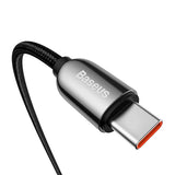 Baseus Display 100W USB-C til USB-C Kabel - 1 Meter - Sort