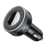 Baseus Biloplader m. Indbygget FM Transmitter & 2 x USB-A & 1 x 3.5mm Jackstik - Sort