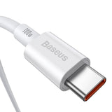 Baseus Superior Series 100W USB-C til USB-C Kabel - 1 Meter - Hvid