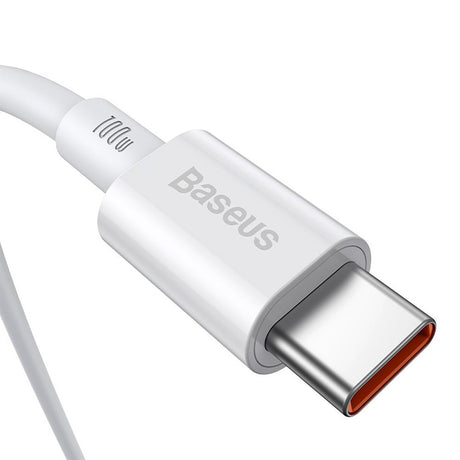 Baseus Superior Series 100W USB-C til USB-C Kabel - 1 Meter - Hvid