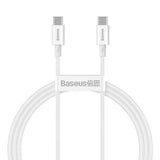 Baseus Superior Series 100W USB-C til USB-C Kabel - 1 Meter - Hvid