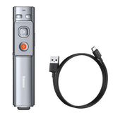 Baseus Laser Pointer - Genopladelig - USB-C / USB-A - Grå