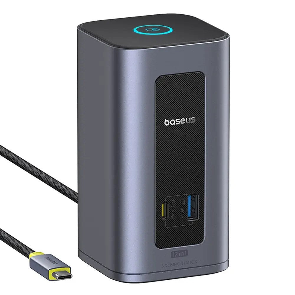 Baseus Nomos NU1 12-i-1 Dockingstation - Grå
