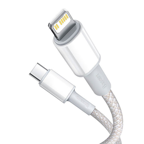 Baseus High Density 20W USB-C til Lightning Kabel - 1 Meter - Hvid