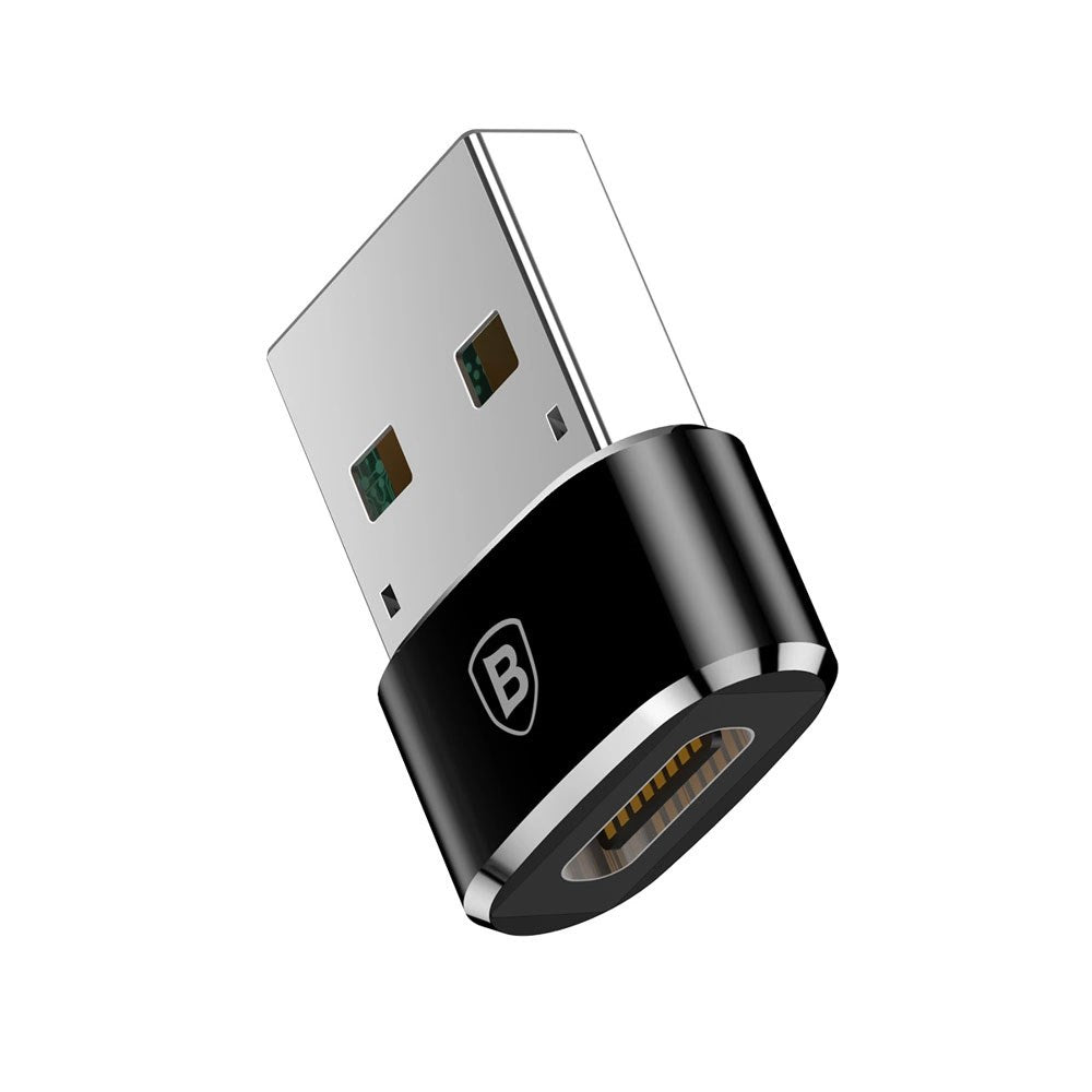Baseus USB-C til USB-A Adapter - Sort