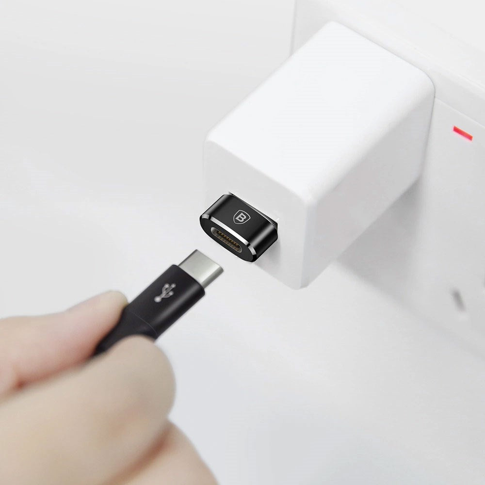 Baseus USB-C til USB-A Adapter - Sort