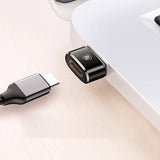 Baseus USB-C til USB-A Adapter - Sort