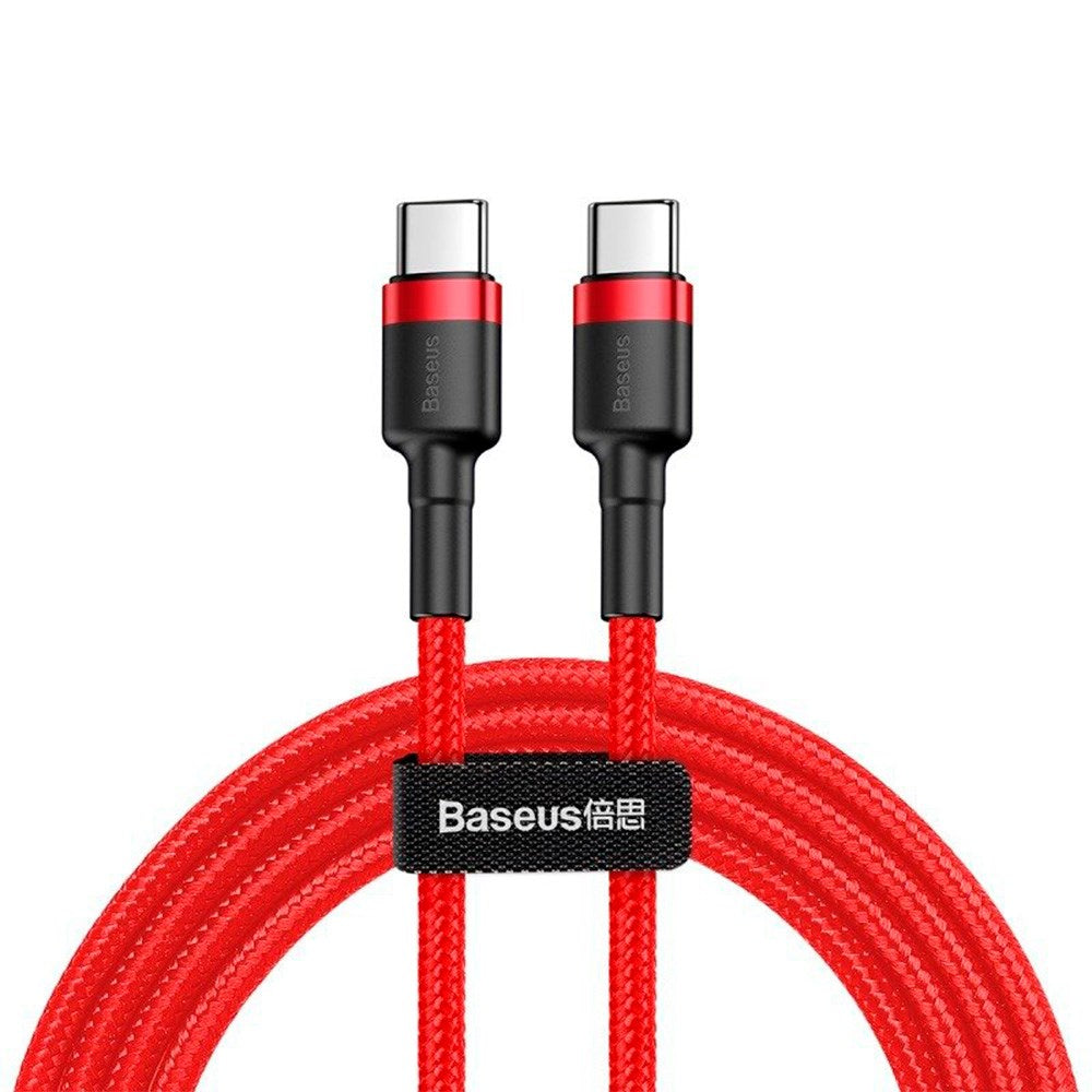 Baseus Cafule 60W USB-C til USB-C Kabel - 1 Meter - Rød