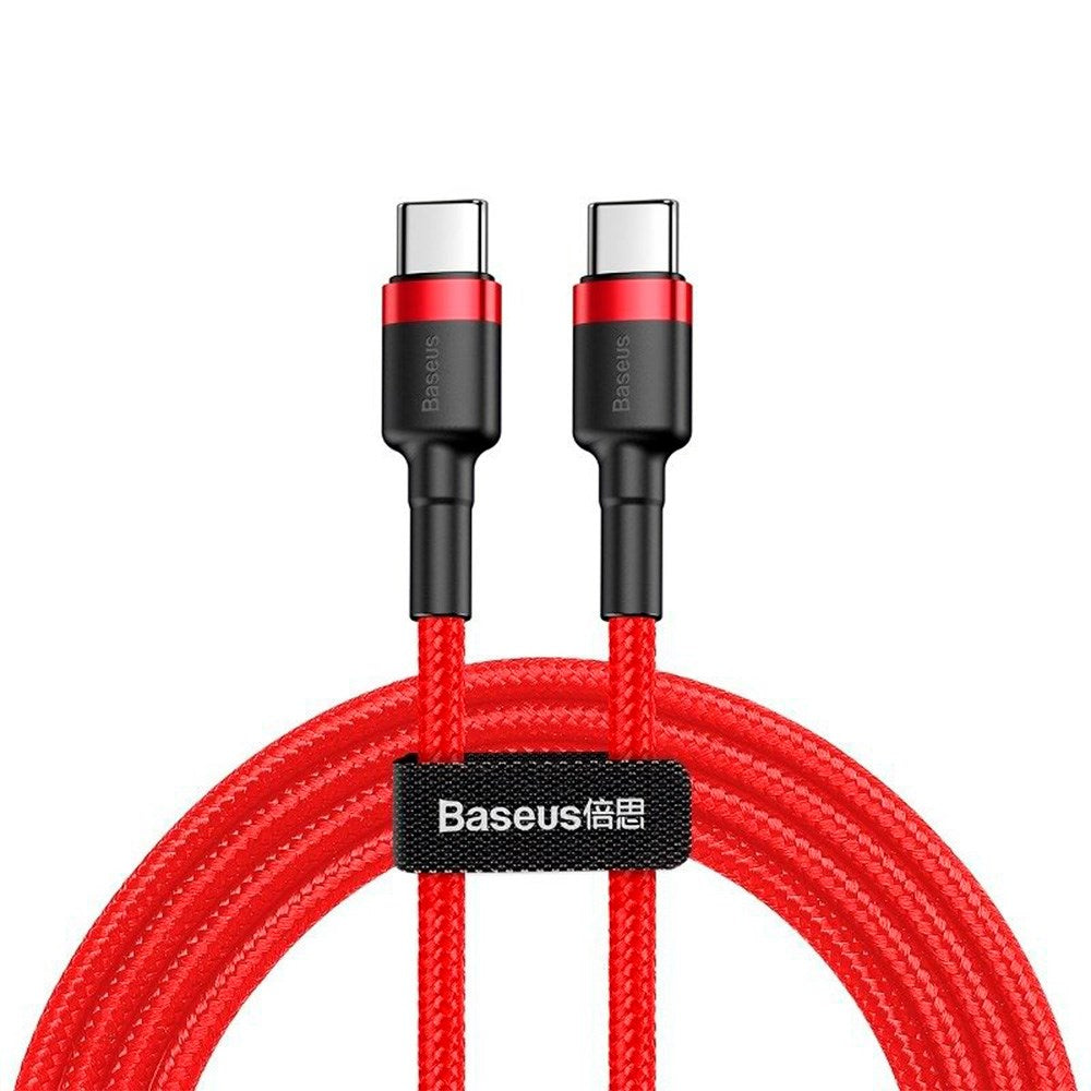 Baseus Cafule Flash 60W USB-C til USB-C Kabel - 2 Meter - Rød