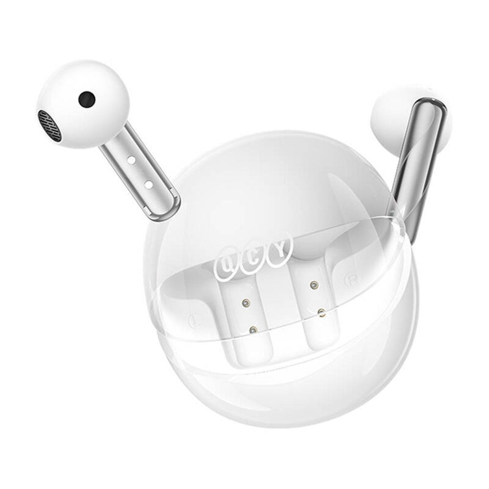 QCY AilyBuds Clear True Wireless Høretelefoner - In-Ear - Hvid
