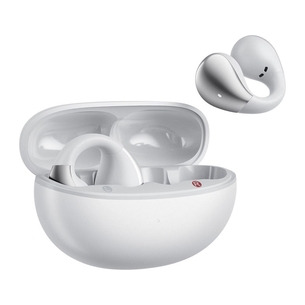 QCY Crossky Clip True Wireless Høretelefoner - Open-Ear - Hvid