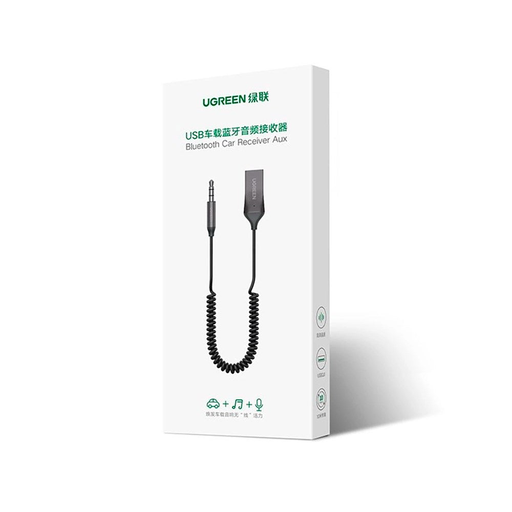 USB-A til AUX Stik Lydadapter - Ugreen - Bluetooth 5.3 - Sort