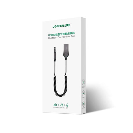 USB-A til AUX Stik Lydadapter - Ugreen - Bluetooth 5.3 - Sort