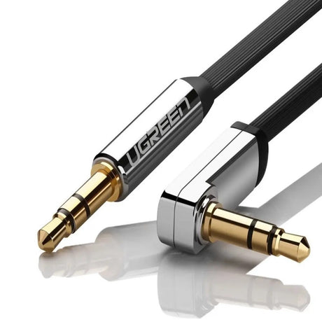 UGREEN Vinklet 3.5mm Minijack Lydkabel - 2m - Sølv