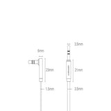 UGREEN Vinklet 3.5mm Minijack Lydkabel - 2m - Sølv