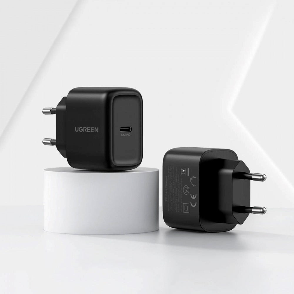 Ugreen 25W PD USB-C Hurtig Vægoplader - Sort