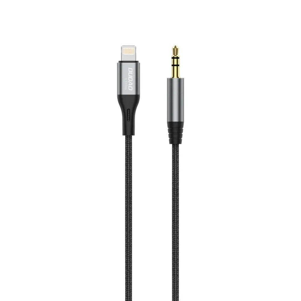 Dudao 1m Lightning til 3.5mm Minijack Kabel - Grå
