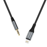 Dudao 1m Lightning til 3.5mm Minijack Kabel - Grå