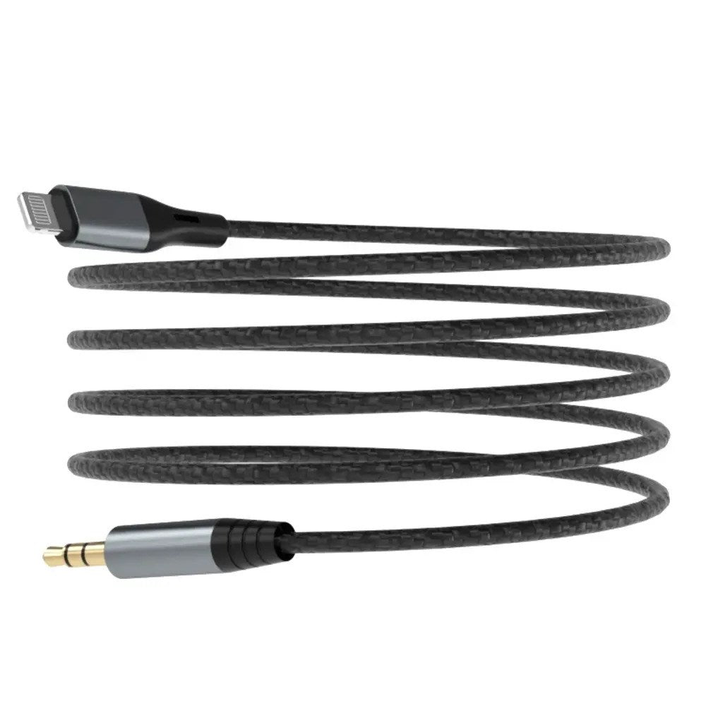 Dudao 1m Lightning til 3.5mm Minijack Kabel - Grå