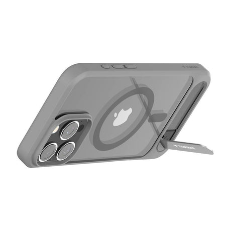 TORRAS iPhone 16 Pro Max - Pstand Hybrid Cover m. Ståfunktion - MagSafe Kompatibel - Grå