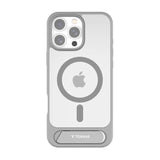 TORRAS iPhone 16 Pro Max - Pstand Hybrid Cover m. Ståfunktion - MagSafe Kompatibel - Grå
