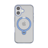 TORRAS - iPhone 16 - Hybrid Plastik Cover m. Ståfunktion - MagSafe Kompatibel - Blå