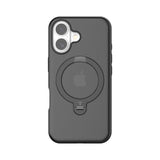 TORRAS - iPhone 16 Plus - Hybrid Plastik Cover m. Ståfunktion - MagSafe Kompatibel - Sort