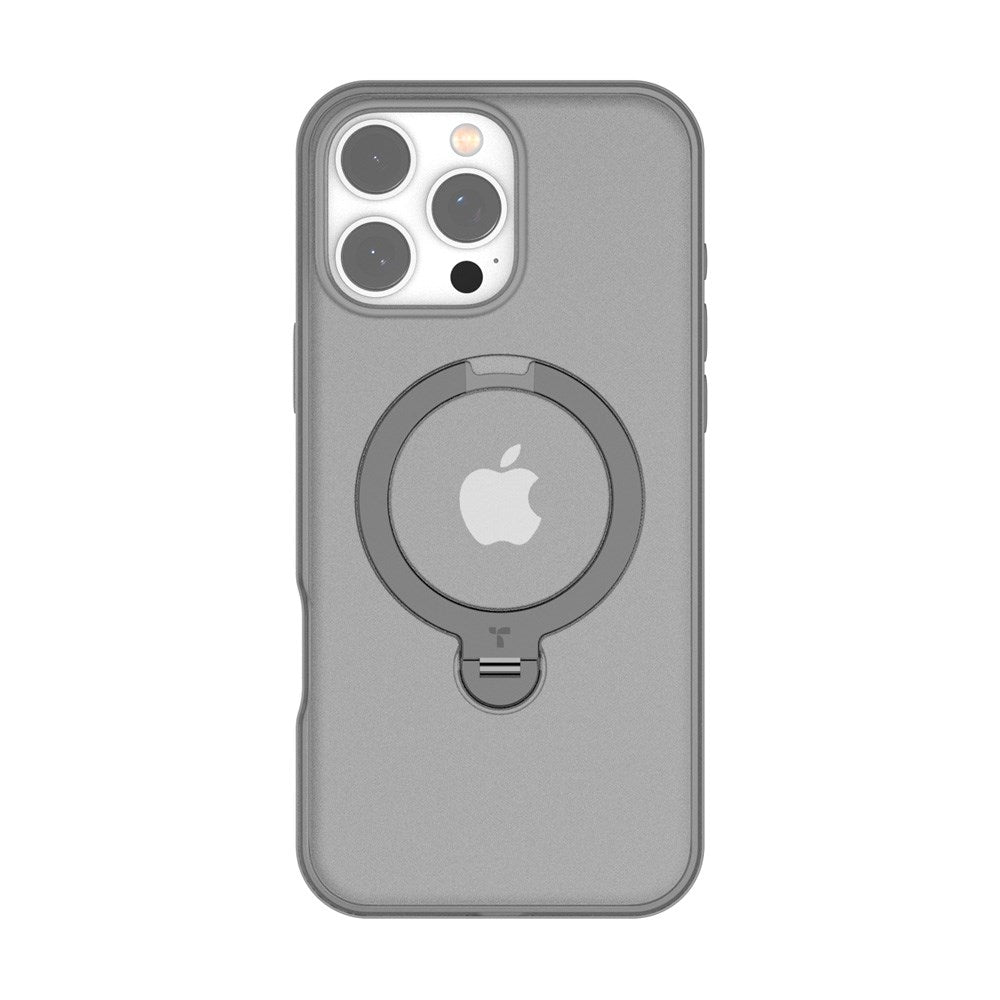 TORRAS - iPhone 16 Pro - Hybrid Plastik Cover m. Ståfunktion - MagSafe Kompatibel - Grå