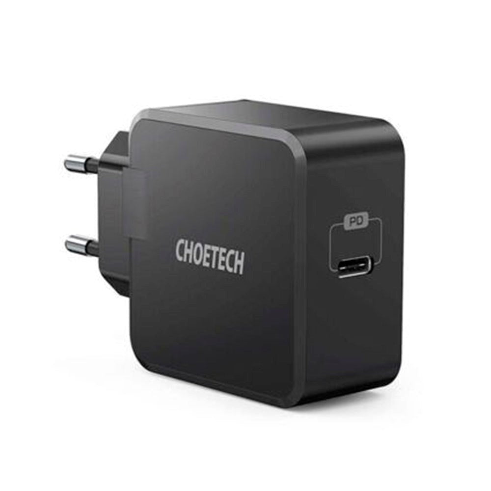 Choetech 30W Vægoplader m. USB-C - Power Delivery - Sort