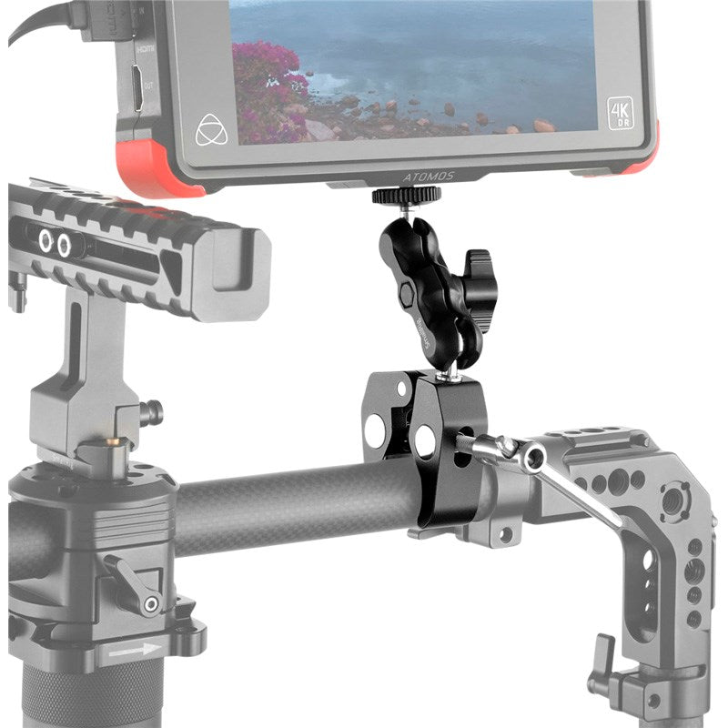 SmallRig 2164 - Multifunktionel Crab-Shaped Klemme m. Ballhead Magic Arm - Sort