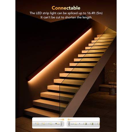 Govee LED RGBICW Strip Lights - 1m Extension - Hvid