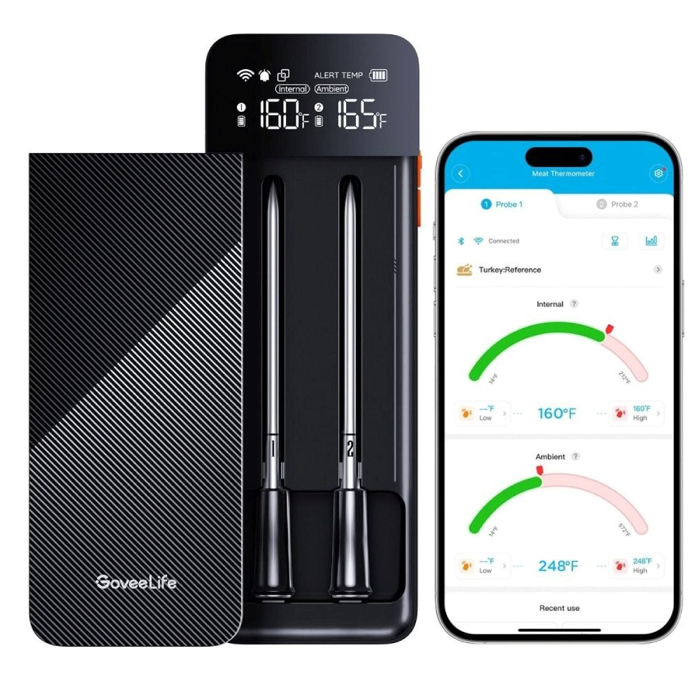 Govee Bluetooth Stegetermometer - 2 x Probe - Sort