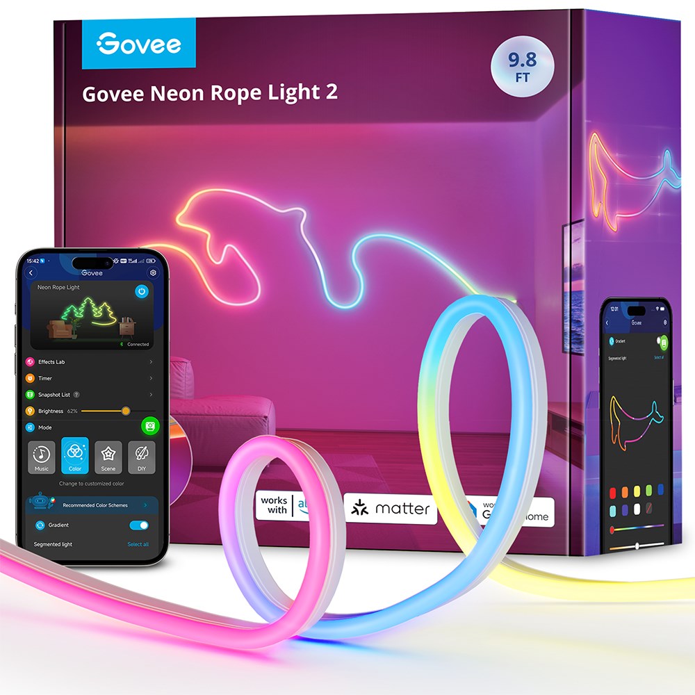 Govee Neon LED 3m Lightstrip - Hvid