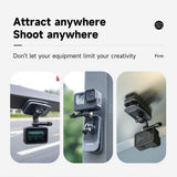 TELESIN Magnetisk Klemme Monteringsløsning til Action Kamera - Sort / Grå