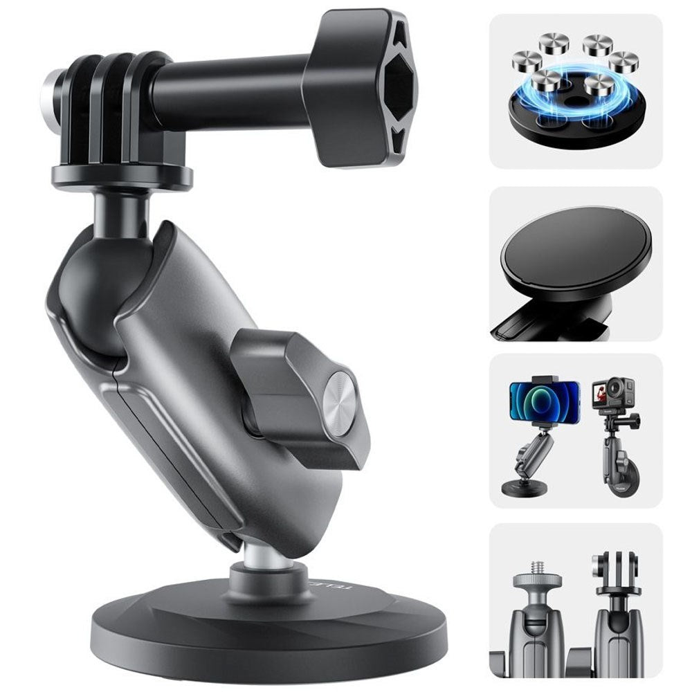 TELESIN Magnetisk & Justerbart Mount til Action Kamera - Sort