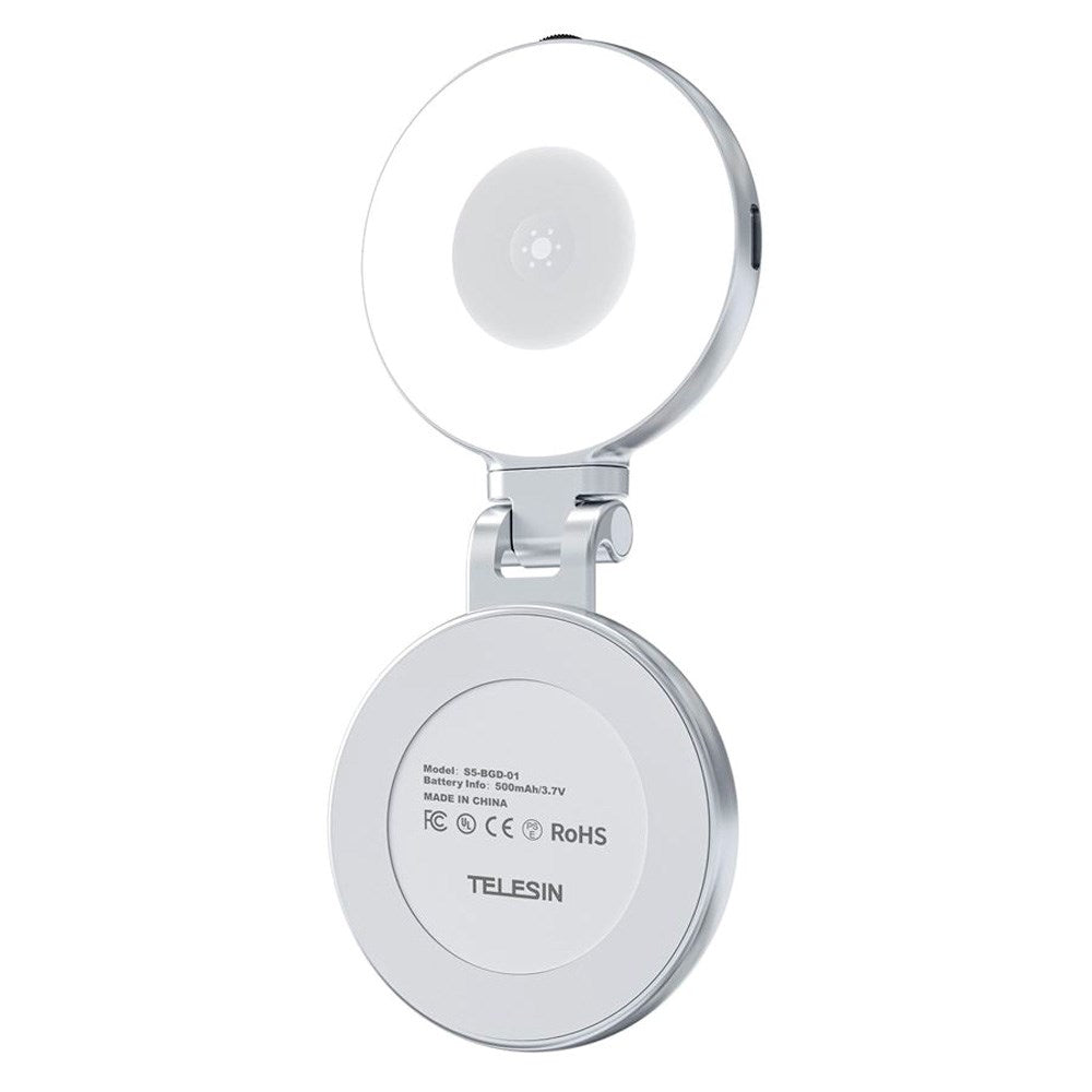 TELESIN - Magnetisk Lys - Smartphone - MagSafe Kompatibel - Hvid