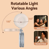 TELESIN - Magnetisk Lys - Smartphone - MagSafe Kompatibel - Hvid