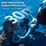 TELESIN Undervands Selfie Stick - Indbygget Fjernbetjening - GoPro Hero 8 / 9 / 10 / 11 / 12 / 13 - Grå / Sort