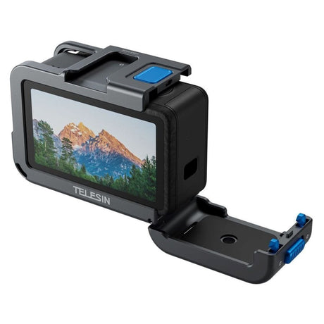 TELESIN Letvægts Cage til DJI Osmo Action 3 / 4 / 5 Pro - Grå