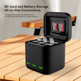 TELESIN - Batteri Opladningscase - GoPro Hero 13 - Sort