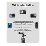 TELESIN 3-i-1 Selfie Stang til Action Kamera - Tripod Funktion - Sort