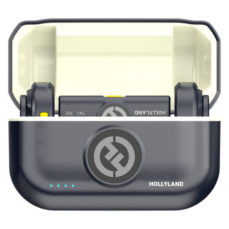 Hollyland Lark M2 Trådløs Mikrofon m. 2 x TX & 1 x RX USB-C - Sort