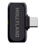 Hollyland Lark A1 Trådløs Mikrofon Combo m. 1 x USB-C RX & 1 x Lightning RX - Sort