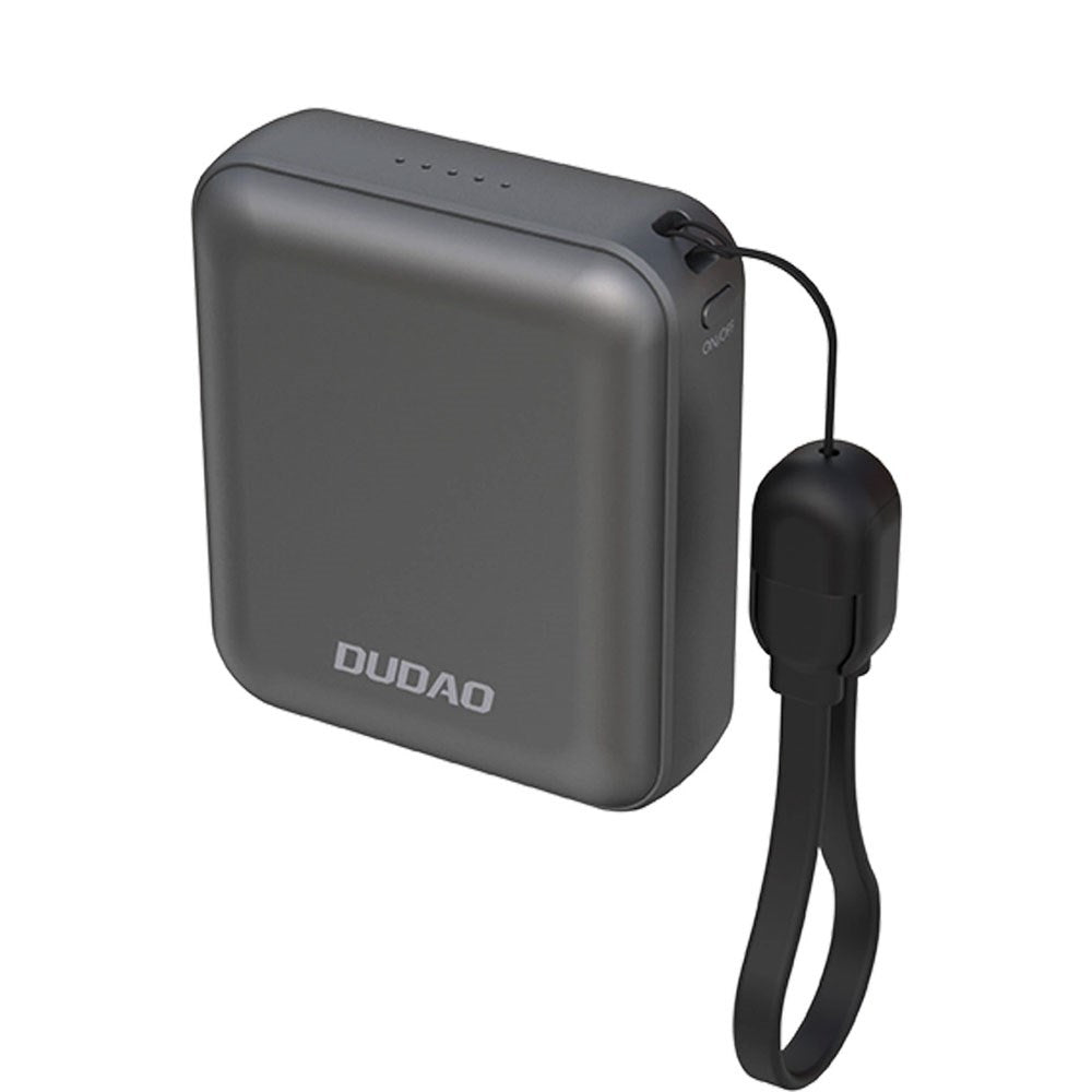 Dudao K22+ PowerBank m. USB-C Kabel - 10.000 mAh / 22.5W - Grå