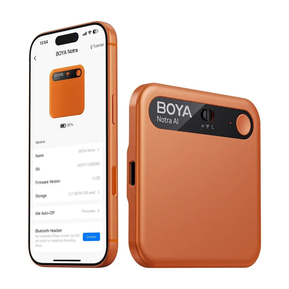 BOYA Notra AI Stemmeoptager - Orange